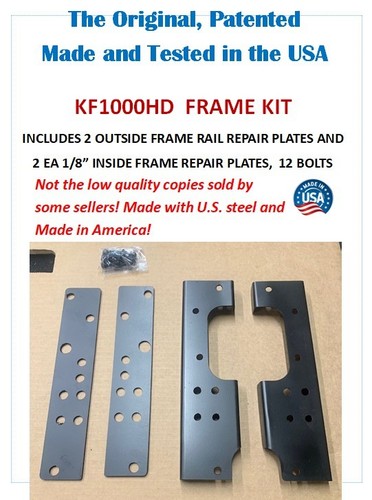 Mower frame repair kit - repair, for