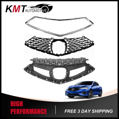3pcs front grille chrome - 3pcs,